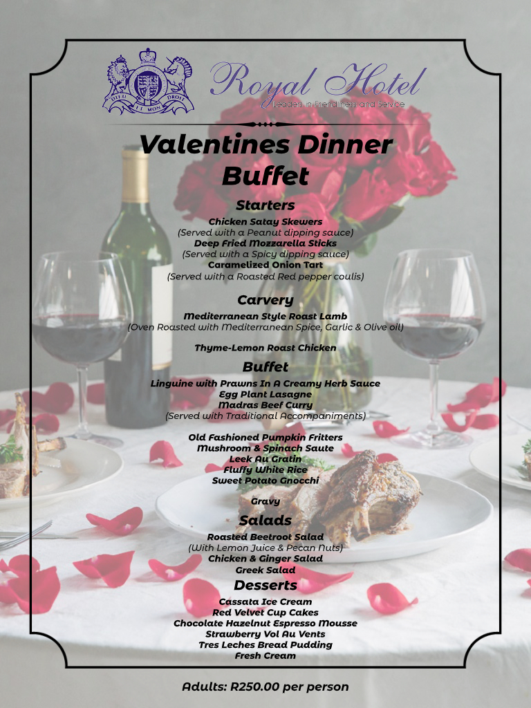 Valentines Dinner Buffet 2020
